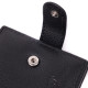 Небольшой вместительный кошелек из натуральной кожи ST Leather Черный
