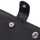 Солидный мужской бумажник из натуральной кожи ST Leather Черный