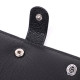 Практичный мужской бумажник с блоком под документы из натуральной кожи ST Leather Черный