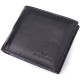 Кожаное мужское портмоне из зажимом ST Leather Черный