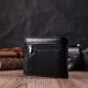 Мужское кожаное портмоне из зажимом ST Leather Черный