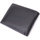 Компактное мужское портмоне из натуральной кожи ST Leather Черный