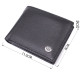 Компактное мужское портмоне из натуральной кожи ST Leather Черный