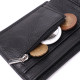 Компактное мужское портмоне из натуральной кожи ST Leather Черный