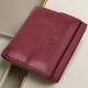 Невеликий жіночий гаманець з монетницею з натуральної шкіри ST Leather Бордовий
