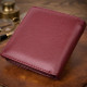 Невеликий жіночий гаманець з монетницею з натуральної шкіри ST Leather Бордовий