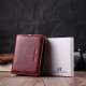 Женский кошелек среднего размера из натуральной кожи ST Leather Бордовый