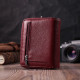 Женский кошелек среднего размера из натуральной кожи ST Leather Бордовый