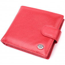 Женский трендовый бумажник из натуральной кожи ST Leather Красный