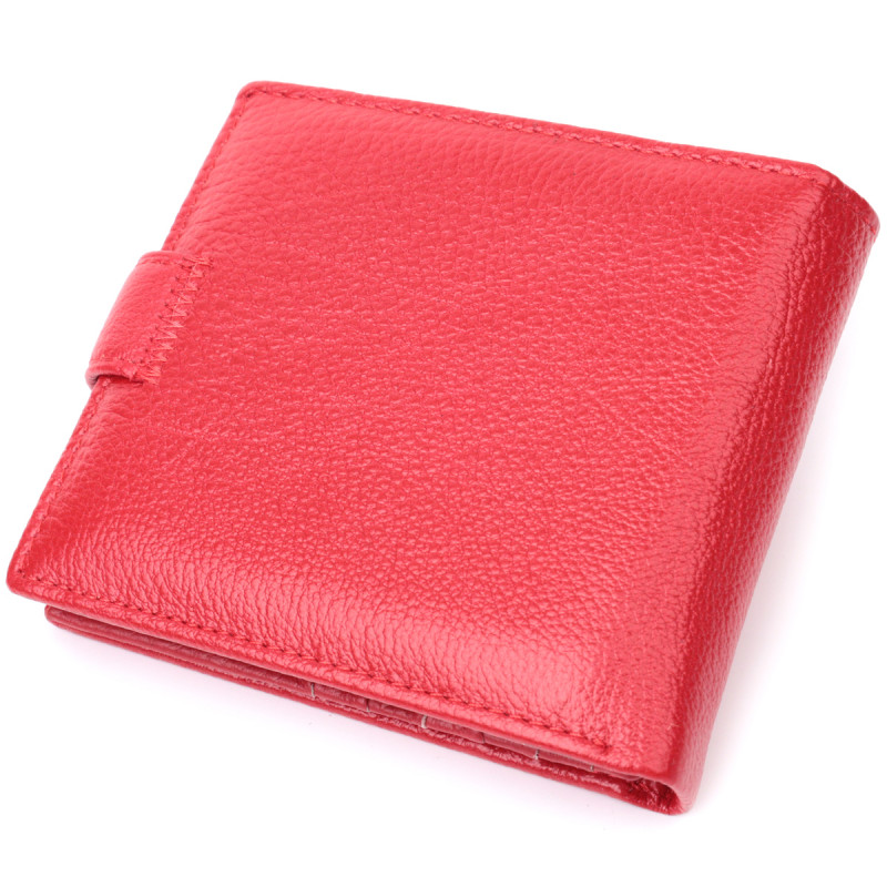 Женский трендовый бумажник из натуральной кожи ST Leather Красный
