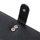 Лакированный кожаный кошелек с блоком для кредитных карт ST Leather Черный