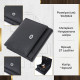 Гарний гаманець для жінок із натуральної шкіри ST Leather Чорний