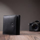 Красивый кошелек для женщин из натуральной кожи ST Leather Черный