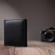 Красивый кошелек для женщин из натуральной кожи ST Leather Черный