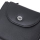 Зручний жіночий гаманець із монетницею із натуральної шкіри ST Leather Чорний