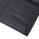 Лакированный тонкий кошелек с фактурой под рептилию из натуральной кожи ST Leather Черный