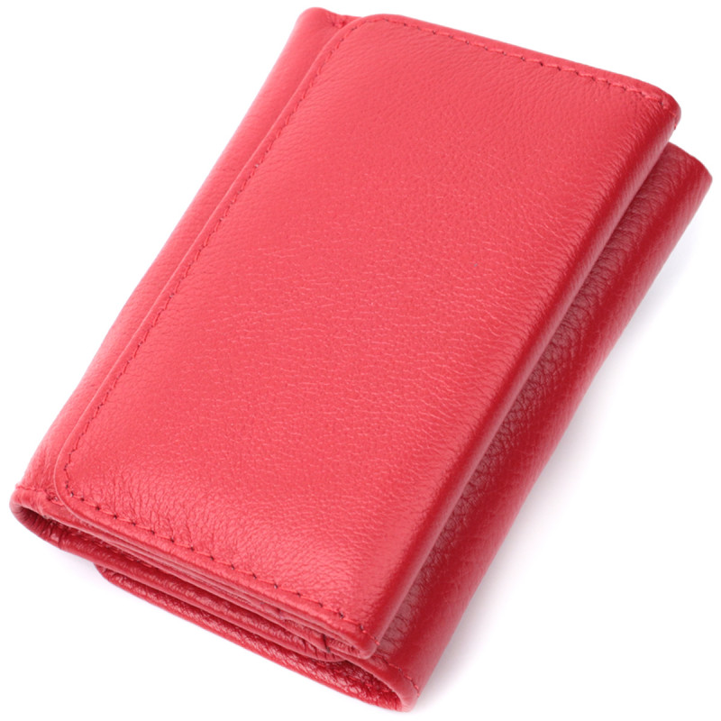 Женское портмоне с монетницей из натуральной кожи ST Leather Красный
