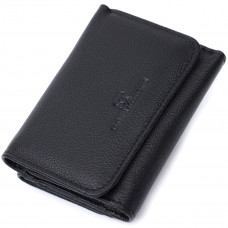 Красивое женское портмоне с монетницей из натуральной кожи ST Leather Черный