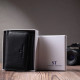 Красивое женское портмоне с монетницей из натуральной кожи ST Leather Черный