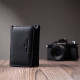 Красивое женское портмоне с монетницей из натуральной кожи ST Leather Черный