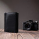 Красивое женское портмоне с монетницей из натуральной кожи ST Leather Черный