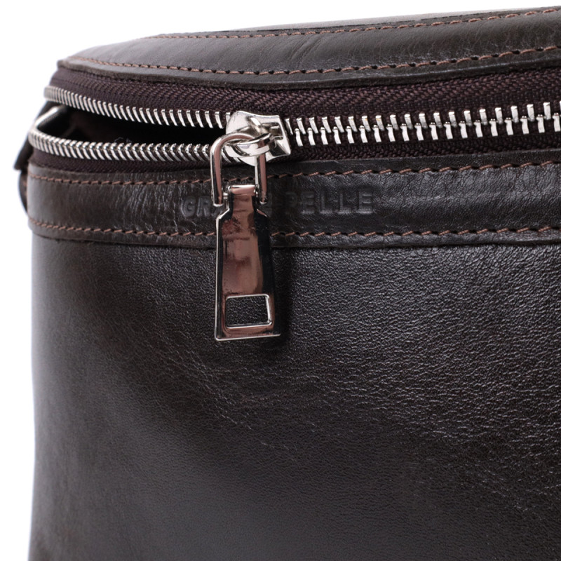 Стильна бананка для чоловіків із натуральної шкіри GRANDE PELLE Коричневий