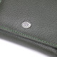 Женский кошелек компактного размера из натуральной кожи ST Leather Зеленый