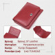 Компактный женский кошелек из натуральной кожи ST Leather Бордовый