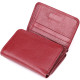 Компактный женский кошелек из натуральной кожи ST Leather Бордовый