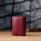 Компактный женский кошелек из натуральной кожи ST Leather Бордовый