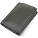 Маленький кошелек удобного формата из натуральной кожи ST Leather Зеленый