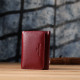 Компактний гаманець зручного формату із натуральної шкіри ST Leather Бордовий