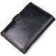 Вертикальный мужской бумажник из натуральной кожи ST Leather Черный