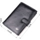 Вертикальный мужской бумажник из натуральной кожи ST Leather Черный