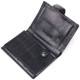 Вертикальный мужской бумажник из натуральной кожи ST Leather Черный