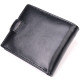 Классический мужской бумажник из натуральной кожи ST Leather Черный
