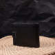 Классический мужской бумажник из натуральной кожи ST Leather Черный