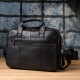 Портфель для мужчин из натуральной кожи Vintage Черный