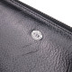 Кошелек мужской из натуральной гладкой кожи на молнии ST Leather Черный