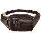 Поясна cумка об'ємна чоловіча Vintage Коричнева