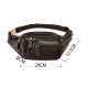 Поясна cумка об'ємна чоловіча Vintage Коричнева
