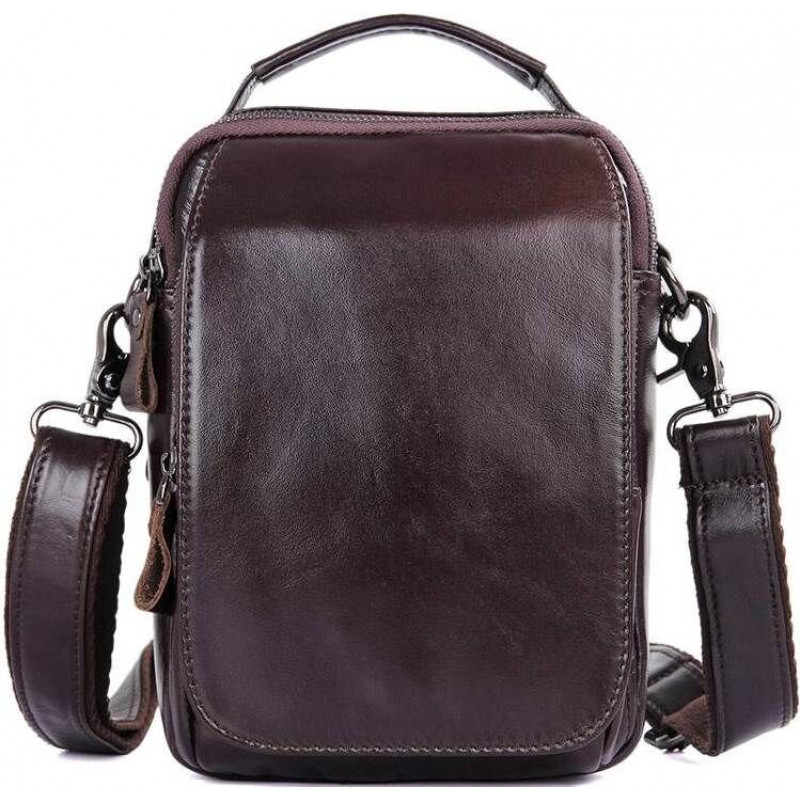 Сумка Vintage из натуральной кожи Коричневая