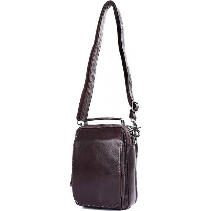 Сумка Vintage из натуральной кожи Коричневая