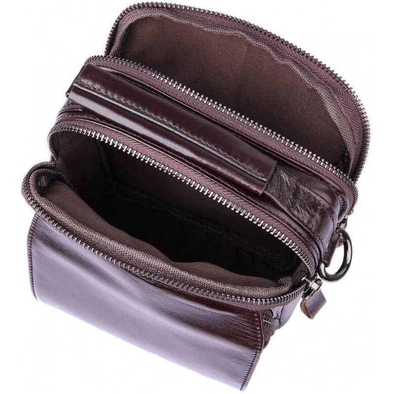 Сумка Vintage из натуральной кожи Коричневая