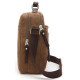 Сумка вертикальна текстильна Vintage Коричнева