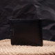 Классический мужской бумажник среднего размера из натуральной кожи ST Leather Черный