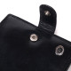 Классический мужской бумажник среднего размера из натуральной кожи ST Leather Черный