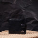 Классический мужской бумажник среднего размера из натуральной кожи ST Leather Черный