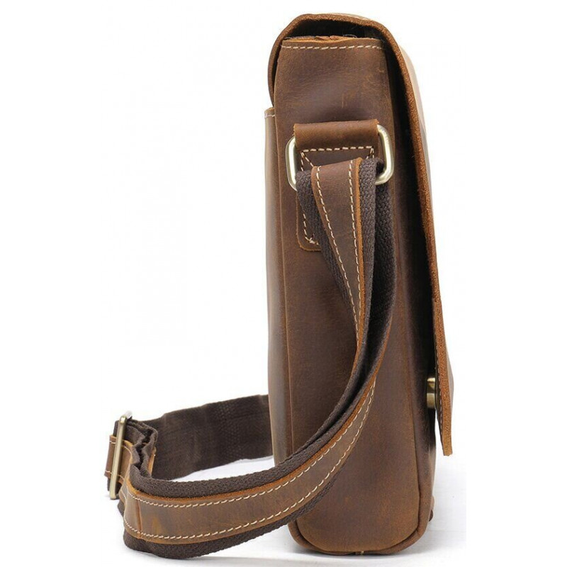 Сумка мужская crazy horse Vintage Коричневая