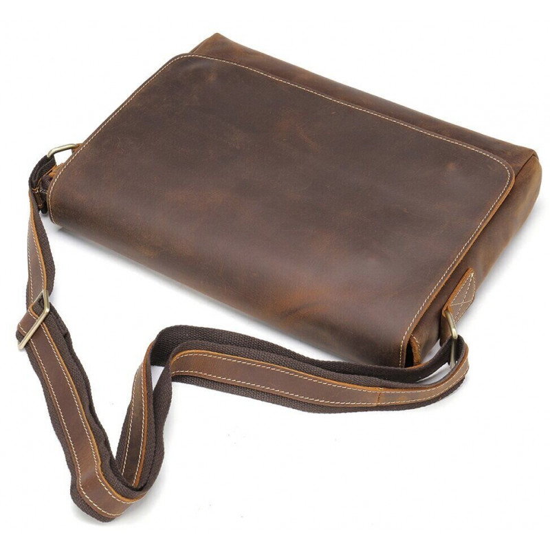 Сумка мужская crazy horse Vintage Коричневая